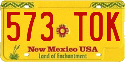 NM license plate 573TOK