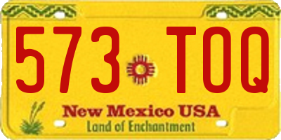 NM license plate 573TOQ
