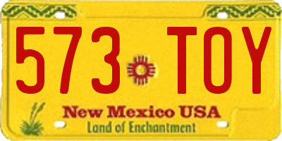 NM license plate 573TOY
