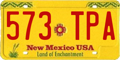 NM license plate 573TPA