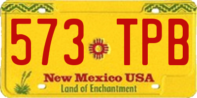 NM license plate 573TPB