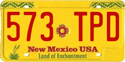 NM license plate 573TPD