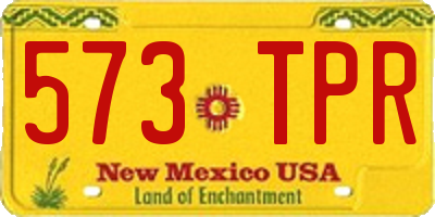 NM license plate 573TPR