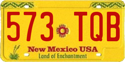 NM license plate 573TQB