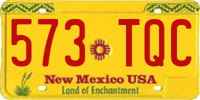NM license plate 573TQC