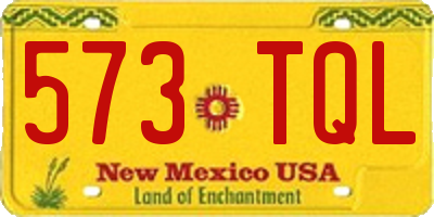 NM license plate 573TQL