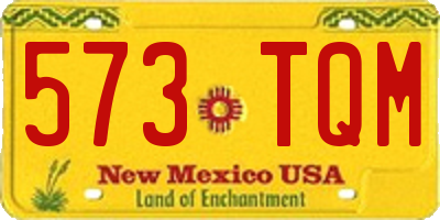 NM license plate 573TQM