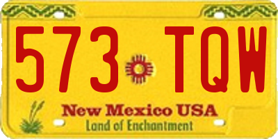 NM license plate 573TQW