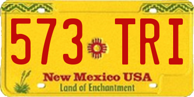 NM license plate 573TRI