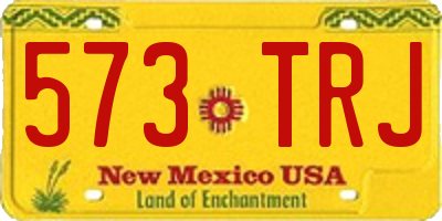 NM license plate 573TRJ