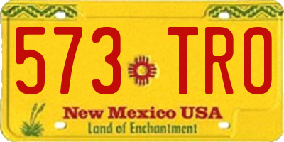 NM license plate 573TRO