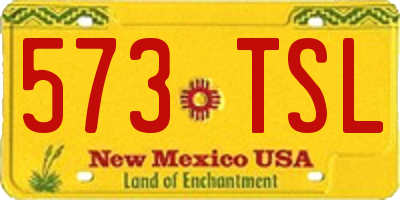 NM license plate 573TSL