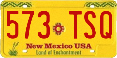 NM license plate 573TSQ