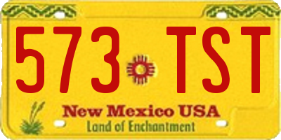 NM license plate 573TST