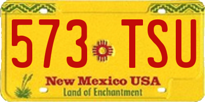 NM license plate 573TSU