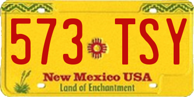 NM license plate 573TSY