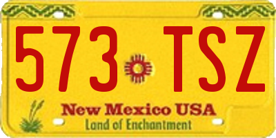 NM license plate 573TSZ