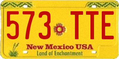 NM license plate 573TTE