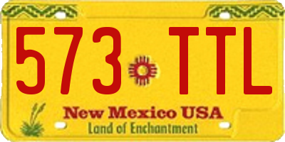NM license plate 573TTL