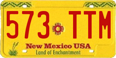 NM license plate 573TTM