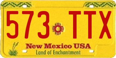 NM license plate 573TTX