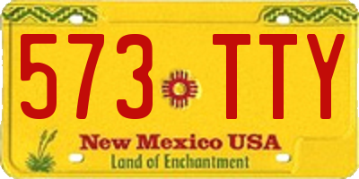 NM license plate 573TTY