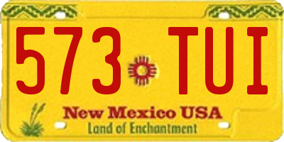 NM license plate 573TUI