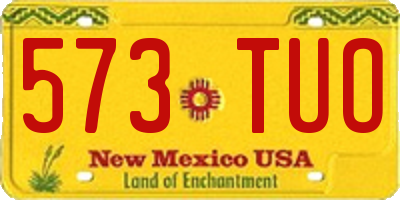NM license plate 573TUO