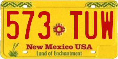 NM license plate 573TUW