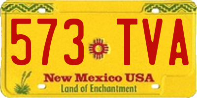 NM license plate 573TVA