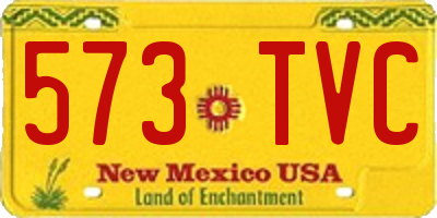 NM license plate 573TVC
