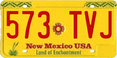 NM license plate 573TVJ