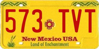 NM license plate 573TVT