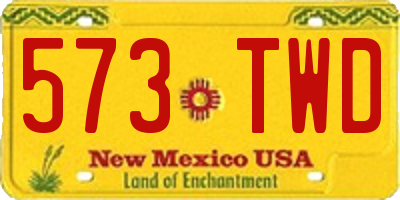 NM license plate 573TWD