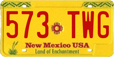 NM license plate 573TWG