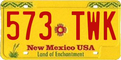 NM license plate 573TWK