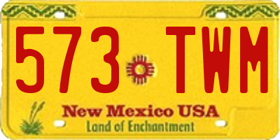 NM license plate 573TWM