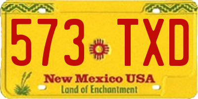 NM license plate 573TXD