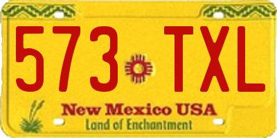NM license plate 573TXL