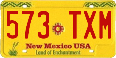 NM license plate 573TXM