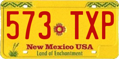 NM license plate 573TXP