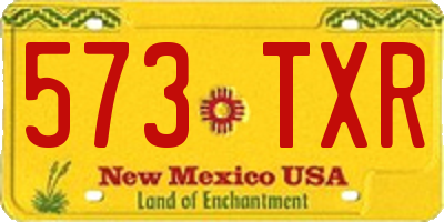 NM license plate 573TXR
