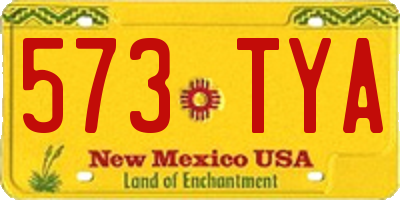 NM license plate 573TYA
