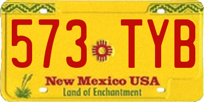 NM license plate 573TYB