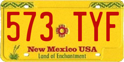 NM license plate 573TYF