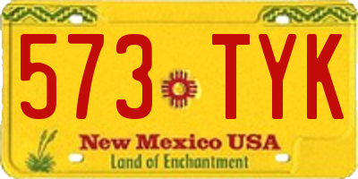 NM license plate 573TYK