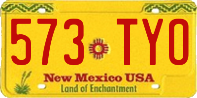 NM license plate 573TYO