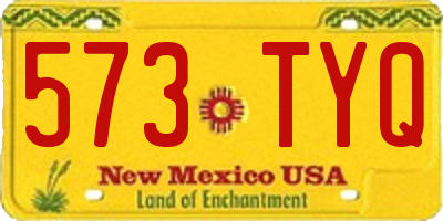 NM license plate 573TYQ