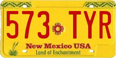 NM license plate 573TYR