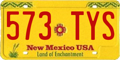 NM license plate 573TYS